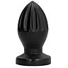 Analprop ALL BLACK 12 CM med Dybe Riller