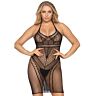 Sexet Mini Kjole Leg Avenue Multi Net Halterneck