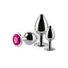 Plugs S Pleasures Metal MAX light blue til anal stimulering