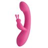 Vibrator S Pleasures Velvet Love Bunny med dobbelt stimulation