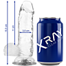 Crystal Clear Transparent Glass Dildo