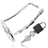 Testicle Ring with Urethral Chastity Plug by METAL HARD
