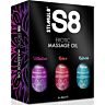 STIMUL8 S8 Massageolie Sæt 3 x 50ml