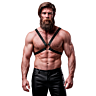 Mænds Øko-Læder brystsele fra FETISH SUBMISSIVE ATTITUDE