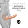 Dobbelt penetration strap-on BAILE EMMA med tekstur