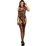 Crotchless Bodystocking SUBBLIME with Floral Details