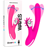 Vibrator Diversia Bunny Waves 24 cm med bølgebevægelse