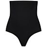 BYE BRA Soft Touch Seamless Høj Talje Tanga i Sort
