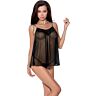 Lingerie Passion Woman Melania Chemise L/XL med Matchende Trusser