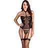 Bustier sæt S Pleasures Lingerie med blomsterdetaljer