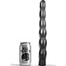 ALL BLACK 32cm Anal Dildo – Bølget og Fleksibel