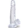 KING COCK Clear Realistisk Dildo 15.2cm