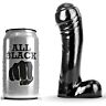 All Black Dildo 15 cm til Nybegyndere