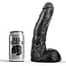 Dildo All Black 22 CM – Blødt og Fleksibelt Design