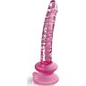 Glas Dildo ICICLES No. 86 med Sugekop Base