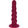 Dildo Get Real Ribbed Dong 12 cm med Sugekop