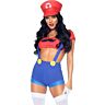 Kostume Leg Avenue Sexy Mario Bros Rød/Blå