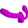 Double Strap-On Stimulator Pretty Love Kelpie with Squirt Function