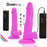 Realistisk Vibrator Diversia Fleksibel 18 cm med Fjernbetjening
