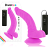 Realistisk vibrator Diversia 21,5 cm med fleksibel vibration