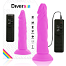 Realistisk vibrator Diversia 23 cm med fjernbetjening