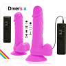 Realistisk Dildo Diversia 20,5 cm med vibrationer
