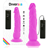 Fleksibel Vibrerende Dildo Diversia 21cm med Dual Control