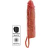 Get Real Hydrated Skin Silikone Vibrerende Penis Hylster 20 cm