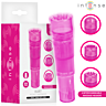 INTENSE FUN TOYS KURT MINI-vibrator med 4 udskiftelige hoveder, pink