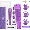 Mini-massageapparat INTENSE FUN TOYS KURT med 4 udskiftelige hoveder i lilla