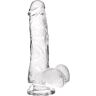 Realistisk Jelly Dildo S Pleasures Transparent M med Sugekop