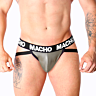 MACHO Jockstrap - MX27GR med elastisk læderfølelse