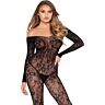 Floral Blonde Bodystocking Leg Avenue 89366