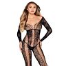 Bodystocking LEG AVENUE 89369 Net og Blonder