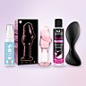 Premium analsæt med Satisfyer plug via app og glasplug