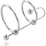 BDSM Penisring Metal Hard Extreme Ring med Urethral Stop