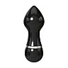 Vibrator Pure Aluminium Small Sort med 3 hastigheder