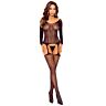 Bodystocking Passion BS125 med åben mellemrum