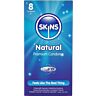 Skins Natural 8-Pack Kondomer med Ekstra Glidecreme