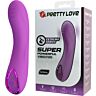 G-punkt vibrator Pretty Love DJ Dick med dekorativ ring