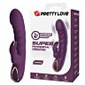 Rabbit vibrator PRETTY LOVE HARPER med dobbelt stimulation