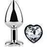 Analprop SECRETPLAY Crystal Heart 7 cm til Intense Sensoriske Oplevelser