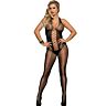 Bodystocking SUBBLIME med åben ryg og crisscross detaljer