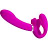 Dobbel Strap-On Vibrator Pretty Love Valerie med 12 Vibrationer