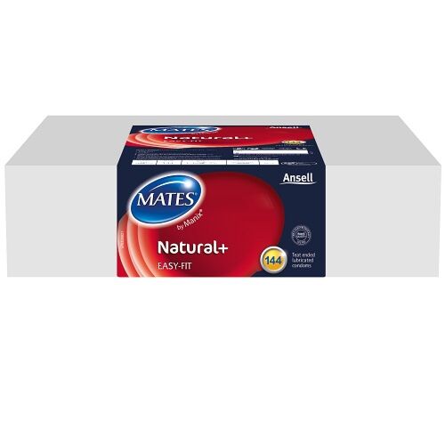 Kondomer Mates Natural+ 144 Klinik Pakke drøj og glat
