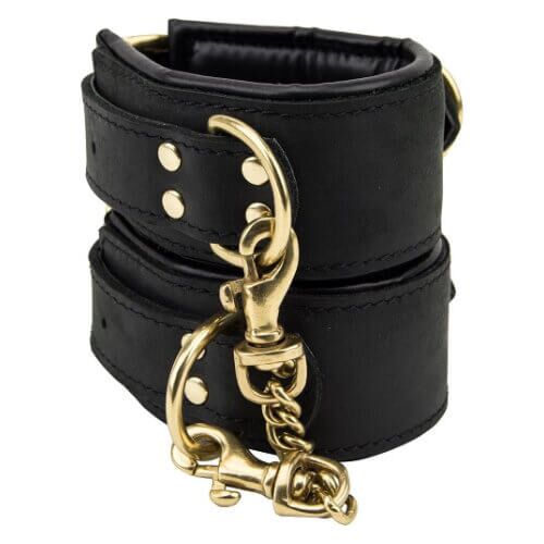 Restraints Bound Nubuck Læder Slim Wrist Cuffs