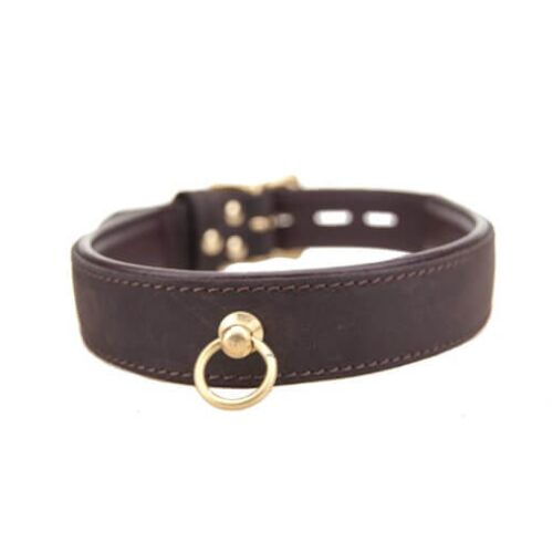 Nubuck Læder Choker Bound med 'O' Ring