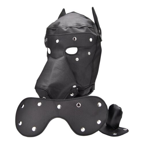 Bondage Hoods Bound to Please Dog Mask med fjernbare ører