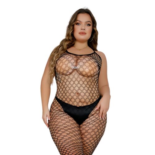 Bodystocking Lace Plus Size med blonder