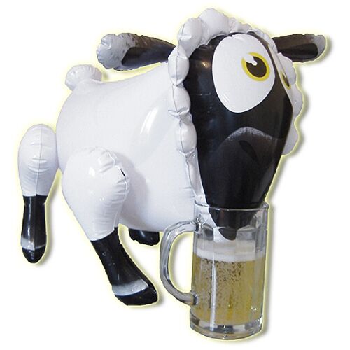 Inflatable Sheep Naughty Originals Lady Bah Bah med humor